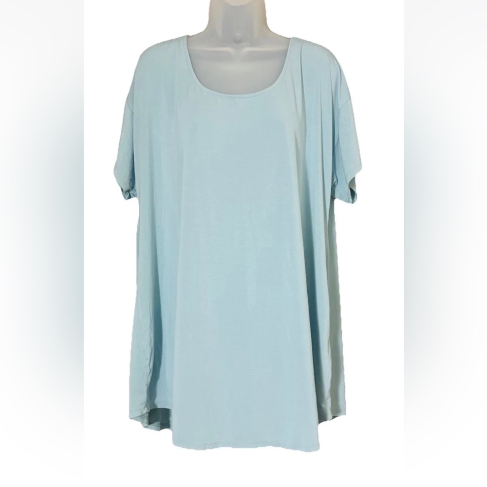Soma Scoop Neck T-Shirt Short Sleeve Tee Sleep Lounge Women’s Size XL Blue